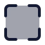 Fullscreen icon with duotone standard style