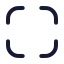 Fullscreen icon with stroke rounded style