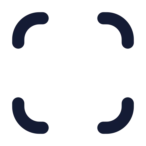 Fullscreen Icon in Solid Rounded style