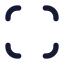 Fullscreen icon with solid rounded style