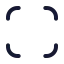 Fullscreen icon with stroke rounded style