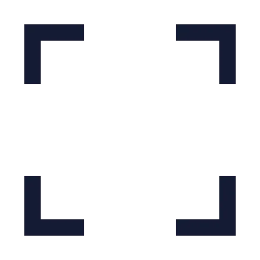 Fullscreen Icon in Stroke Sharp style