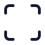 Fullscreen icon with stroke standard style