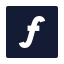 Functionsquare icon with solid sharp style