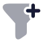 Funnelplus icon with bulk rounded style