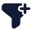Funnelplus icon with solid rounded style