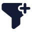 Funnelplus icon with solid standard style