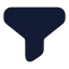 Funnel icon with solid rounded style