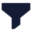 Funnel icon with solid sharp style