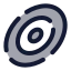 Galaxy icon with duotone rounded style