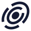 Galaxy icon with solid sharp style