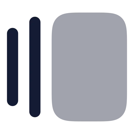 Gallery Horizontal Icon in Bulk Rounded style