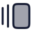 Galleryhorizontal icon with duotone rounded style