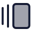 Galleryhorizontal icon with duotone standard style