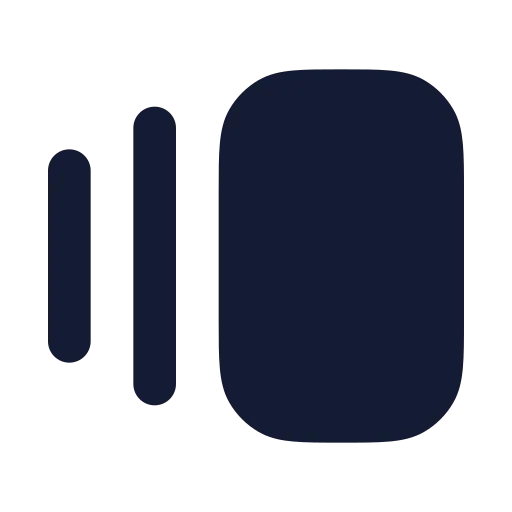 Gallery Horizontal End Icon in Solid Rounded style