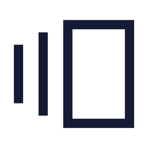 Gallery Horizontal End Icon in Stroke Sharp style