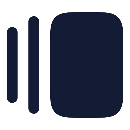 Gallery Horizontal Icon in Solid Rounded style