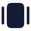 Galleryhorizontal icon with solid rounded style