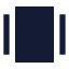 Galleryhorizontal icon with solid sharp style