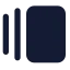 Galleryhorizontal icon with solid standard style