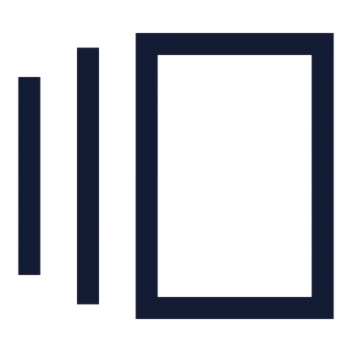 Gallery Horizontal Icon in Stroke Sharp style