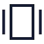 Galleryhorizontal icon with stroke sharp style