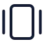 Galleryhorizontal icon with stroke standard style