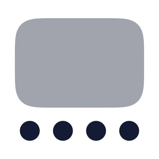 Gallery Thumbnails Icon in Bulk Rounded style