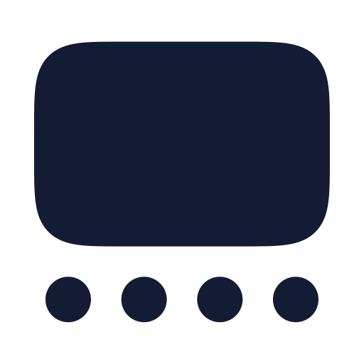 Gallery Thumbnails Icon in Solid Rounded style