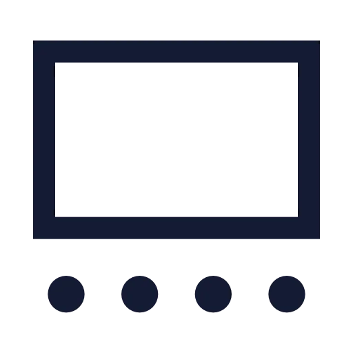 Gallery Thumbnails Icon in Stroke Sharp style