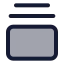 Galleryverticalend icon with duotone standard style