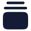 Galleryverticalend icon with solid rounded style