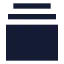 Galleryverticalend icon with solid sharp style