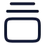 Galleryverticalend icon with stroke rounded style