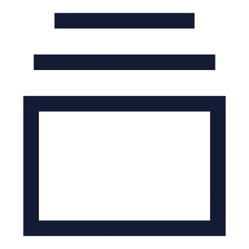 Gallery Vertical End Icon in Stroke Sharp style