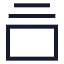 Galleryverticalend icon with stroke sharp style