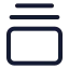Galleryverticalend icon with stroke standard style