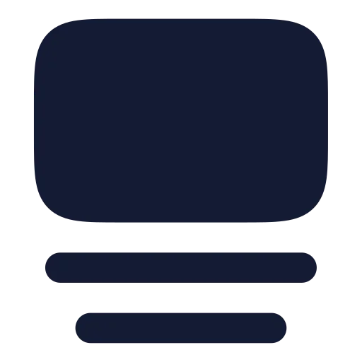 Gallery Vertical Icon in Solid Rounded style