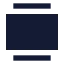 Galleryvertical icon with solid sharp style