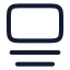 Galleryvertical icon with stroke rounded style