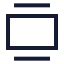 Galleryvertical icon with stroke sharp style
