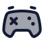 Gamecontroller icon with duotone rounded style