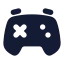 Gamecontroller icon with solid rounded style
