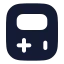 Gameboy icon with solid rounded style
