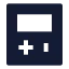 Gameboy icon with solid sharp style