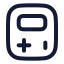 Gameboy icon with stroke rounded style