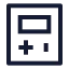 Gameboy icon with stroke sharp style
