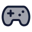 Gamepad icon with duotone rounded style