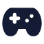 Gamepad icon with solid standard style
