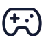 Gamepad icon with stroke rounded style